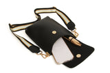 Alice Wheeler London "Brompton Honeycomb" Cross Body Bag - Black