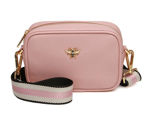 Alice Wheeler London "Mini Mayfair" Cross Body Bag - Pink