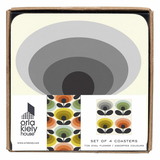 Orla Kiely 70s Oval Flower Set of 4 Coasters