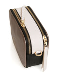 Alice Wheeler London "Pimlico Honeycomb" Tricolour Cross Body Bag - Bronze