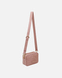 Alice Wheeler London "Soho" Quilted Cross Body Bag - Pink