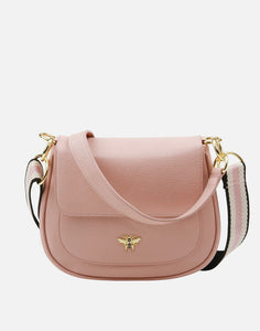 Alice Wheeler London Ascot Pink Saddle Bag