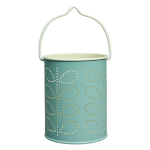 Orla Kiely Tea Light Lantern - Linear Stem Duck Egg Blue