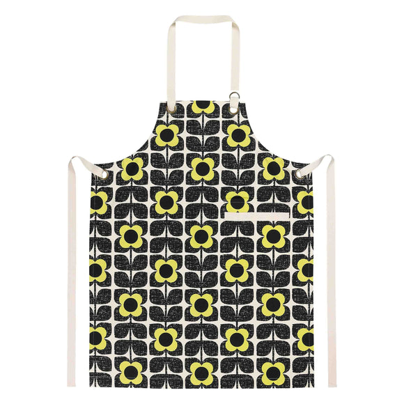 Orla Kiely Apron - Scribble Square Flower Primrose