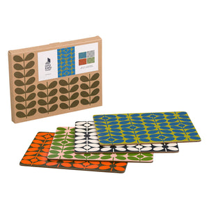 Orla Kiely Set of 4 Placemats - 60s Stem