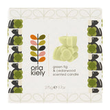 Orla Kiely Dog Moulded Scented Candle - Green Fig & Cedar Wood