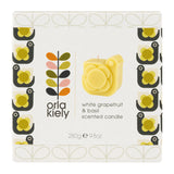 Orla Kiely Hen Moulded Scented Candle - White Grapefruit & Basil