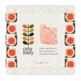 Orla Kiely Snail Moulded Scented Candle - Rose, Geranium & Eucalyptus