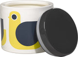 Orla Kiely Ceramic Storage Jar with Lid (1 Litre) - Hen