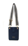 Alice Wheeler London Primrose Navy Phone Cross Body Bag