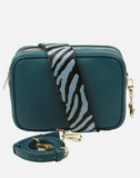 Alice Wheeler London Soho Teal Dual Compartment Camera Cross Body Bag