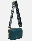 Alice Wheeler London Soho Teal Dual Compartment Camera Cross Body Bag