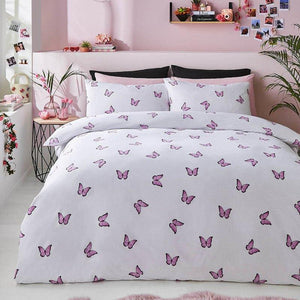 SkinnyDip London Pink Butterfly Duvet Cover Set