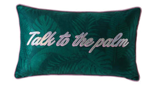 SkinnyDip London Dominica Talk To The Palm Cushion